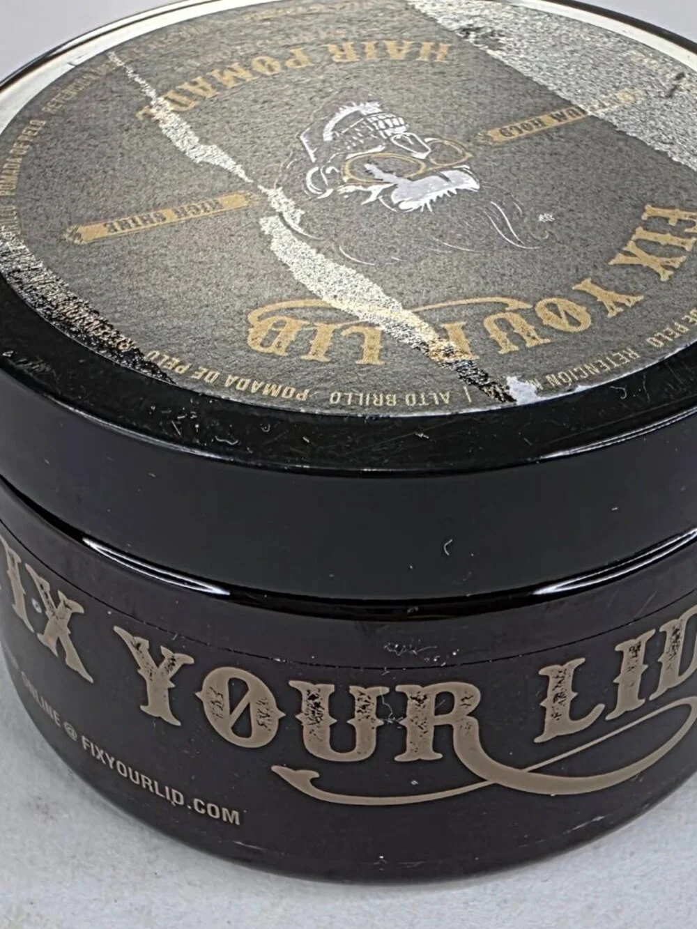 Fix Your Lid Medium Hold Pomade for Men 3.75oz High Shine Water-Based Gel